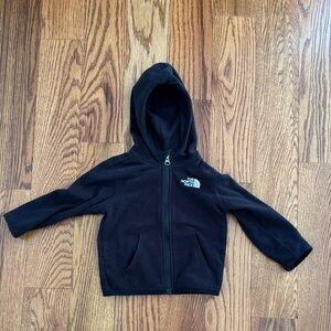 The North Face Fleece Toddler Black Full-Zip Hoodie